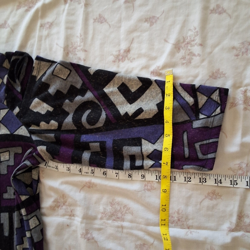 Ashley Stewart Purple Gray and black Dress Plus Size 18 . - Picture 7 of 10